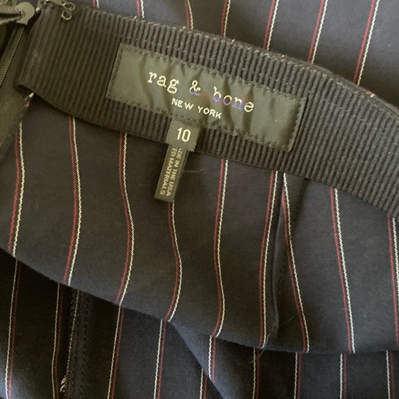 rag & bone Navy Pinstripe Pants - Picture 8 of 9